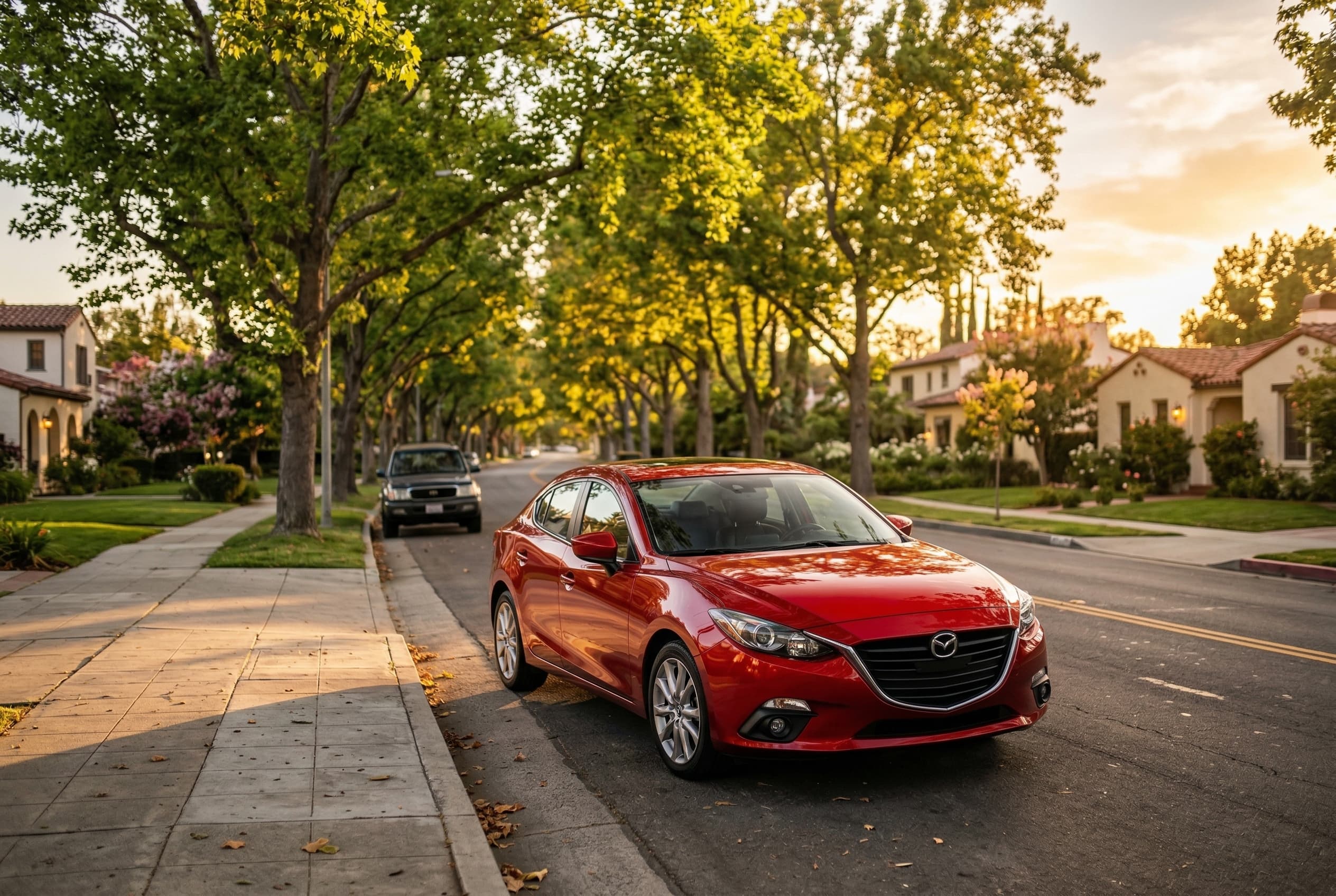 Family standing by their car with auto insurance coverage