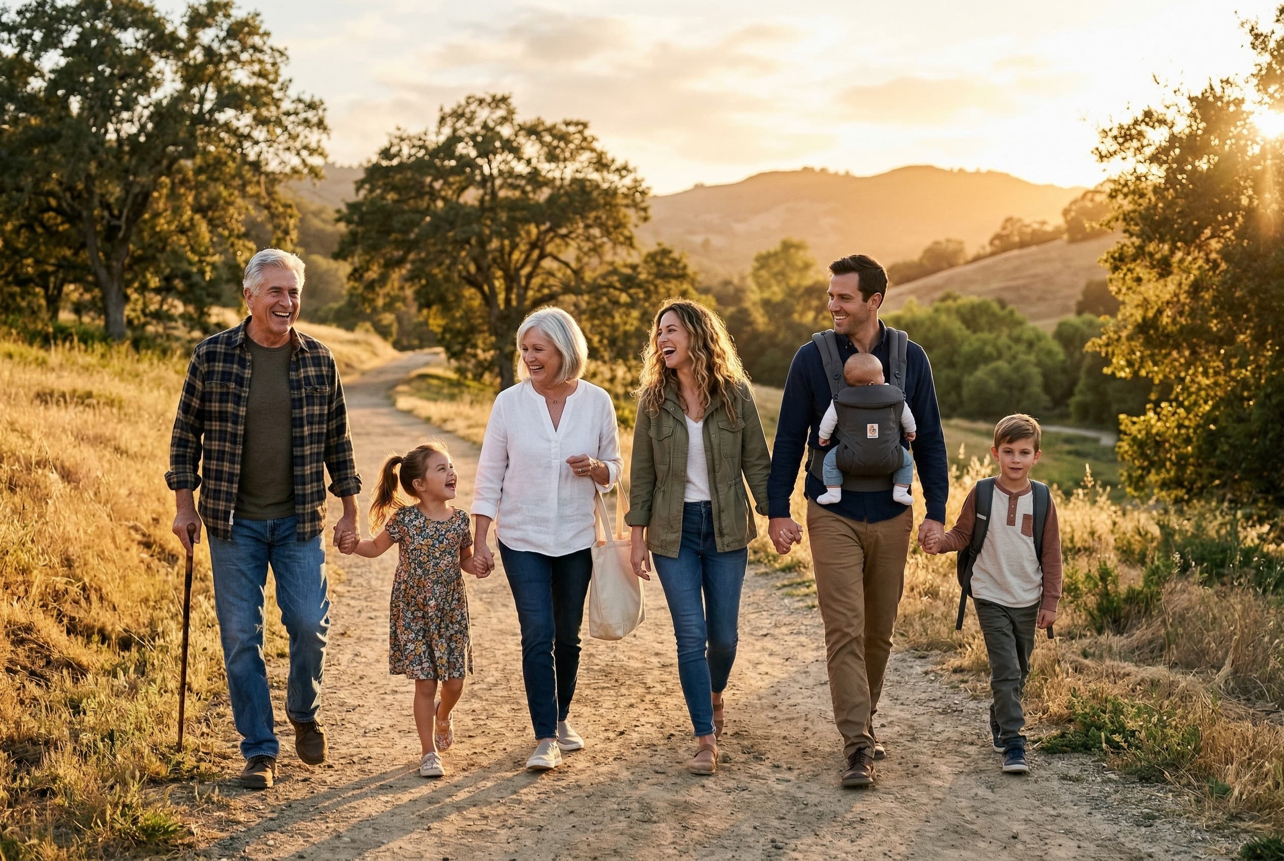Multigenerational family protected by life insurance